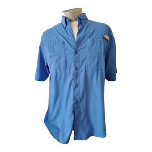 Men's Columbia Short Sleeve Button Shirt Size Medium